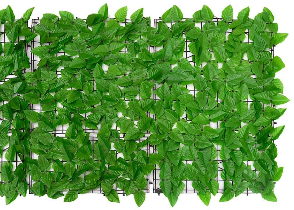 vidaXL Brise-vue de balcon avec feuilles vert 600x75 cm