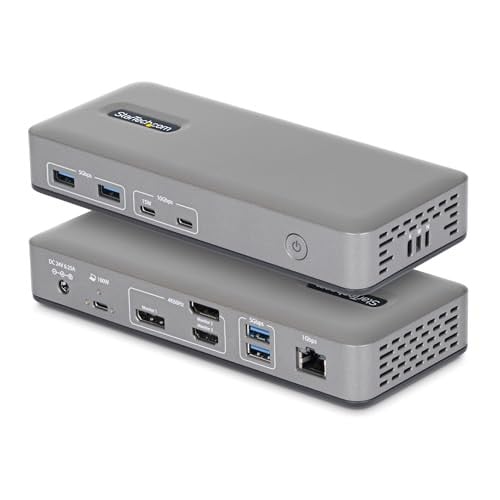 StarTech USB-C Triple 4K Windows Dockingstation met DP, HDMI en 6x USB 10Gbps