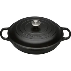 Gourmet Signature Topf 30 cm niedrig schwarz
