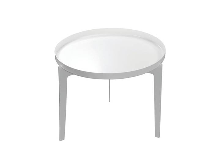 COVO table basse ILLUSION (Blanc Small - Métal peint à la poudre)