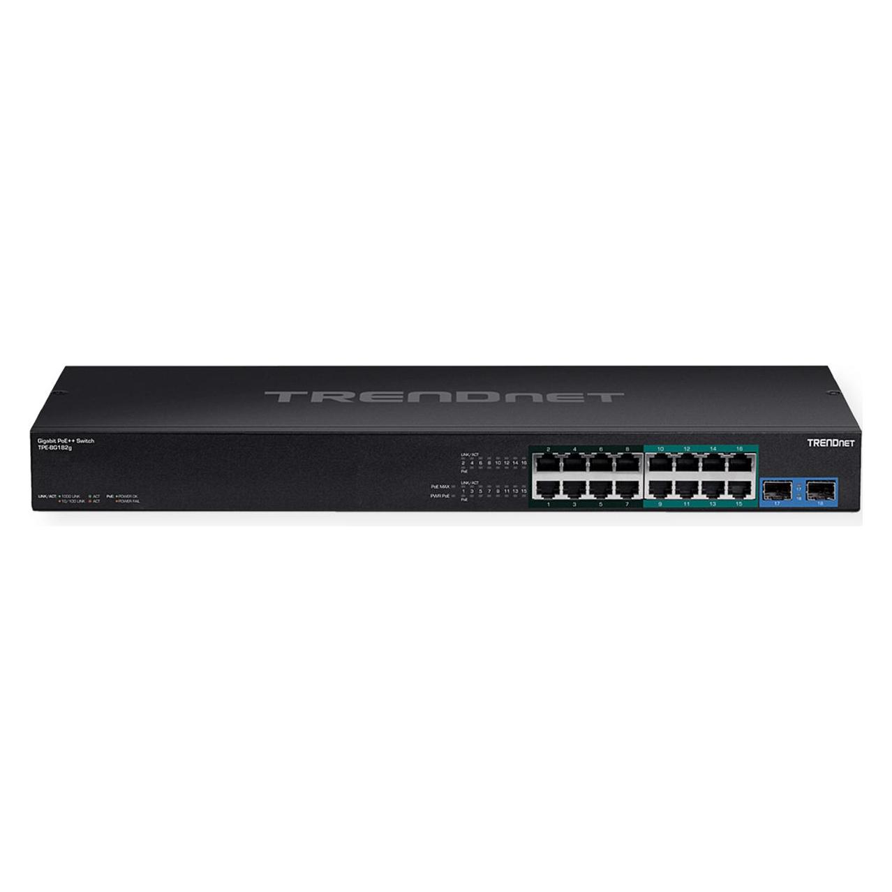 Trendnet 18-Port Gigabit 4PPoE Switch (18 Ports) (TPE-BG182G)