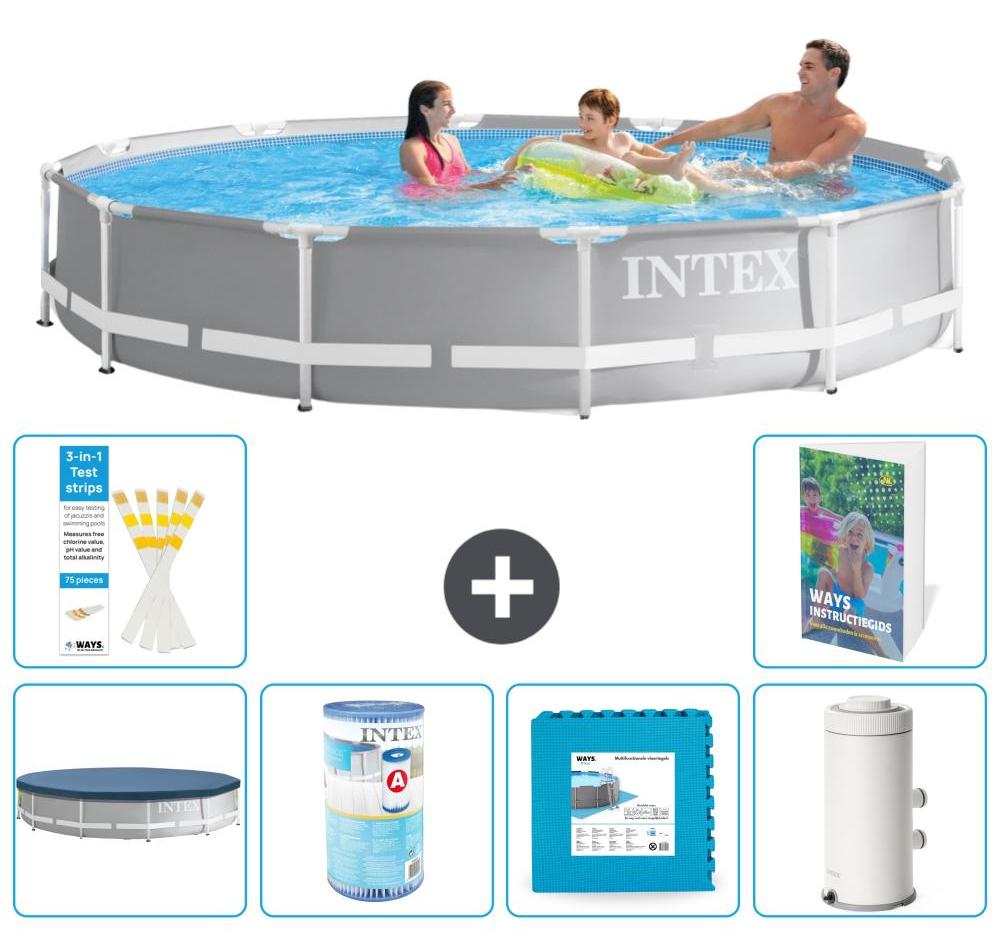 Prism Frame Pool Rund - 366x76 cm - 5-teilig S80