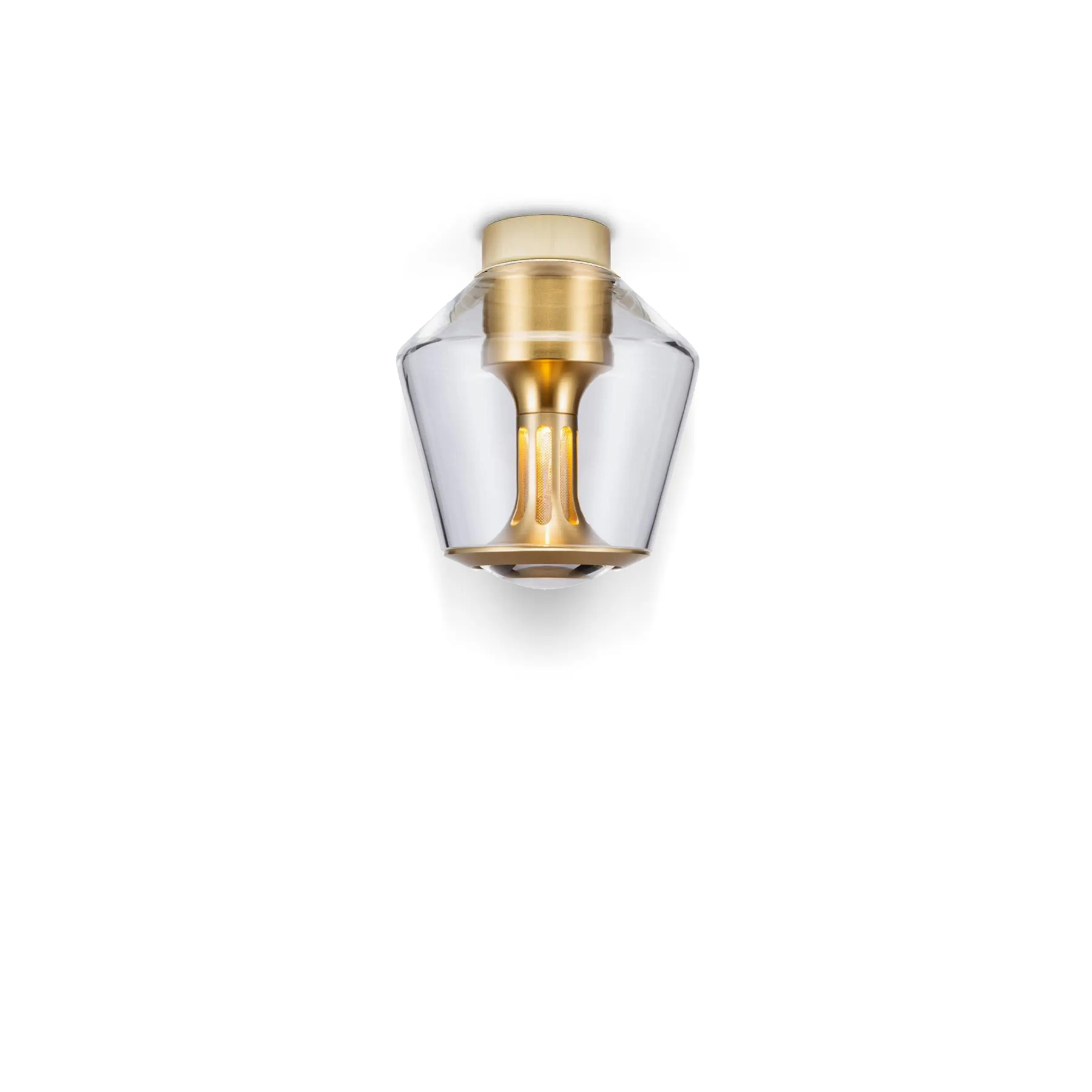 Less´n´more ETHICS LED-Deckenleuchte, innen Gold, Kristallglas, Dali E-GDS-D1-KGG-GC 4251908598908