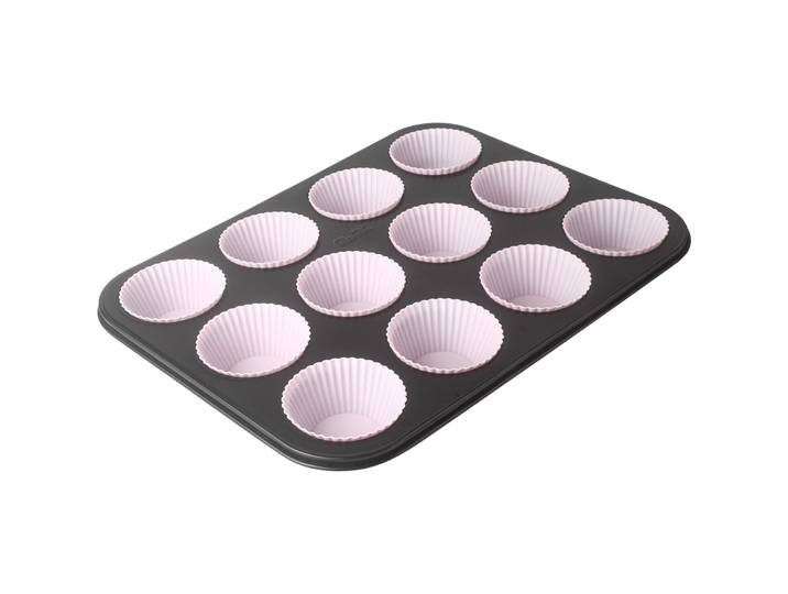 Backförmchen Ibili schwarz Stahl B 27 cm 13 Stk - Backförmchen