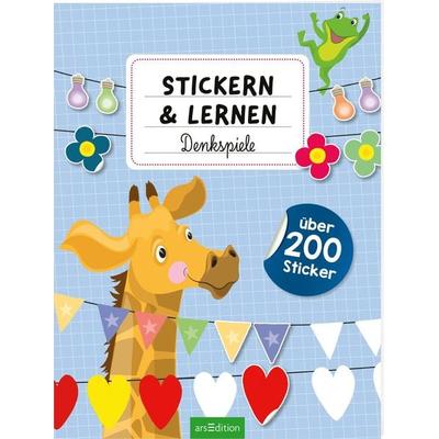 Stickern und Lernen – Denkspiele, Taschenbuch von , arsedition, 978-3-8458-5512-7