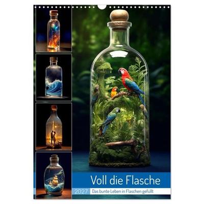 Voll die Flasche (Wandkalender 2027 DIN A3 hoch), CALVENDO Monatskalender