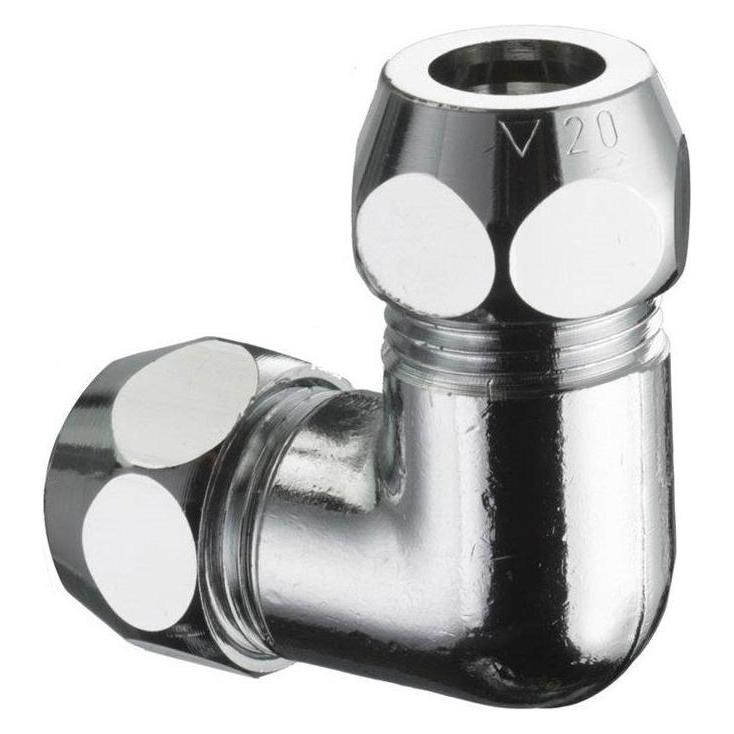 Schell Winkel-Doppelverschraubung m 2 Quets-vers chrom 3/8Zollx10mm 3/8Zoll x 10 mm (Rohrverschraubung) (064460699)