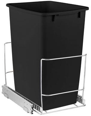 HOLDN' STORAGE Pull Out Trash Can Under Cabinet With Trash Can Included - Install Length or Widthwise