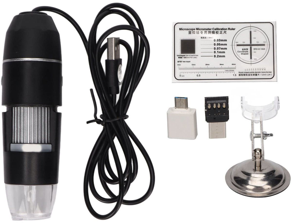 Dailygoods Hoofdhuiddetector - Draagbaar diagnoseapparaat met 800x vergroting en USB-aansluiting