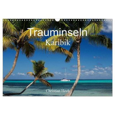 Trauminseln Karibik Christian Heeb (Wandkalender 2027 DIN A3 quer), CALVENDO Monatskalender