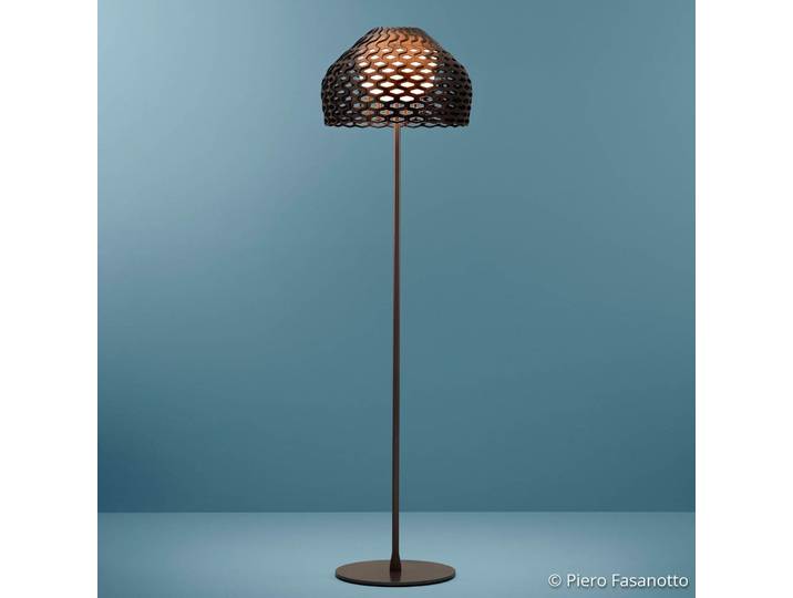 Lampe sur pied Tatou F Ochre Grey - FLOS - Salon / séjour - Design - Métal - Avec abat-jour