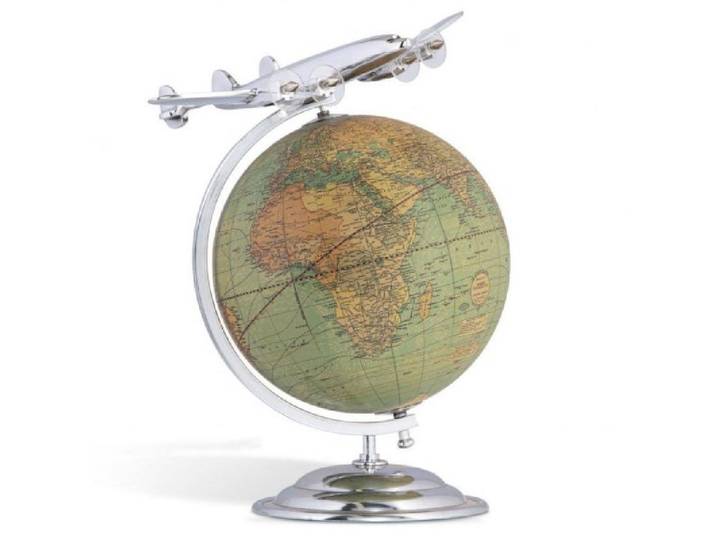 AUTHENTIC MODELS Dekoobjekt Briefbeschwerer Flugzeugmodell On Top of the World