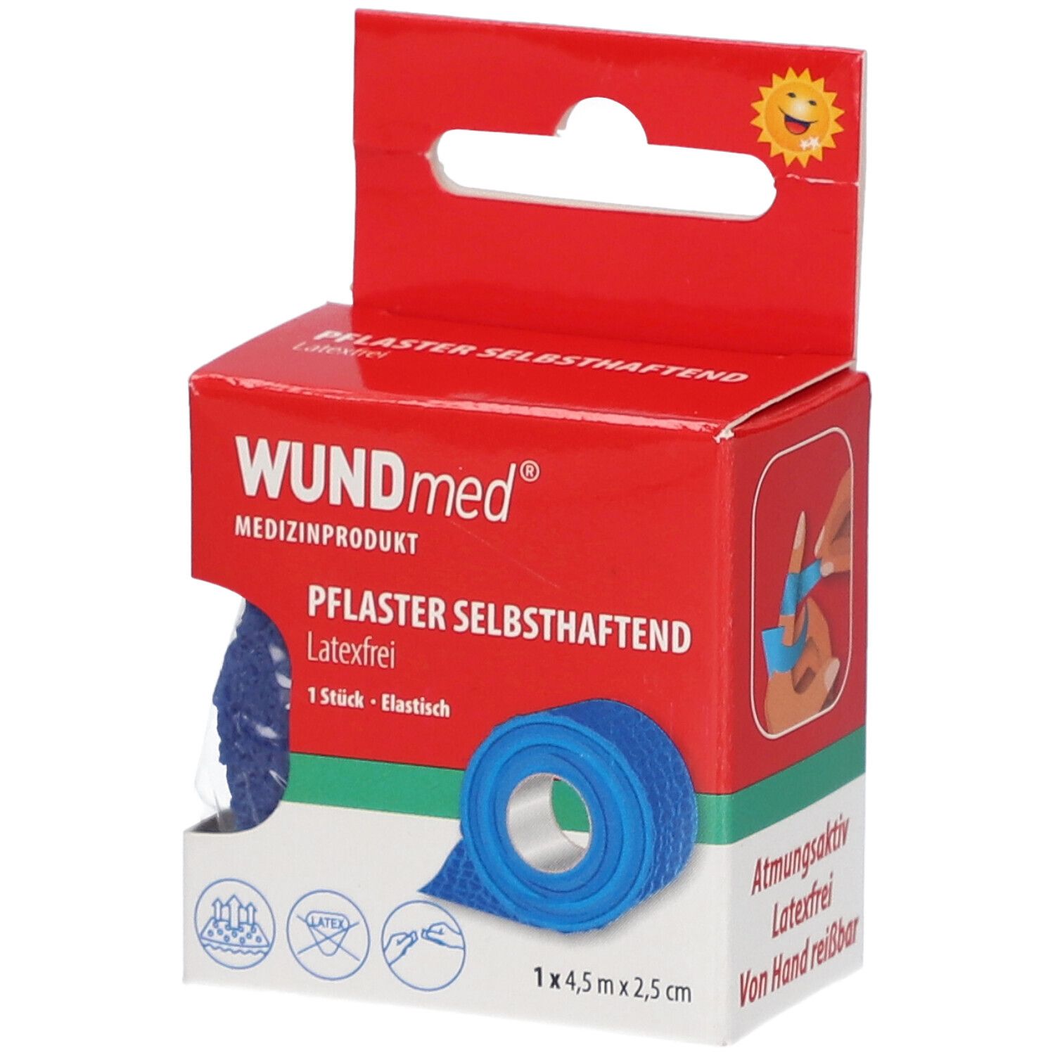 Pflaster selbsthaftend dehnbar 2,5 cmx2,5 m Rolle 1 St