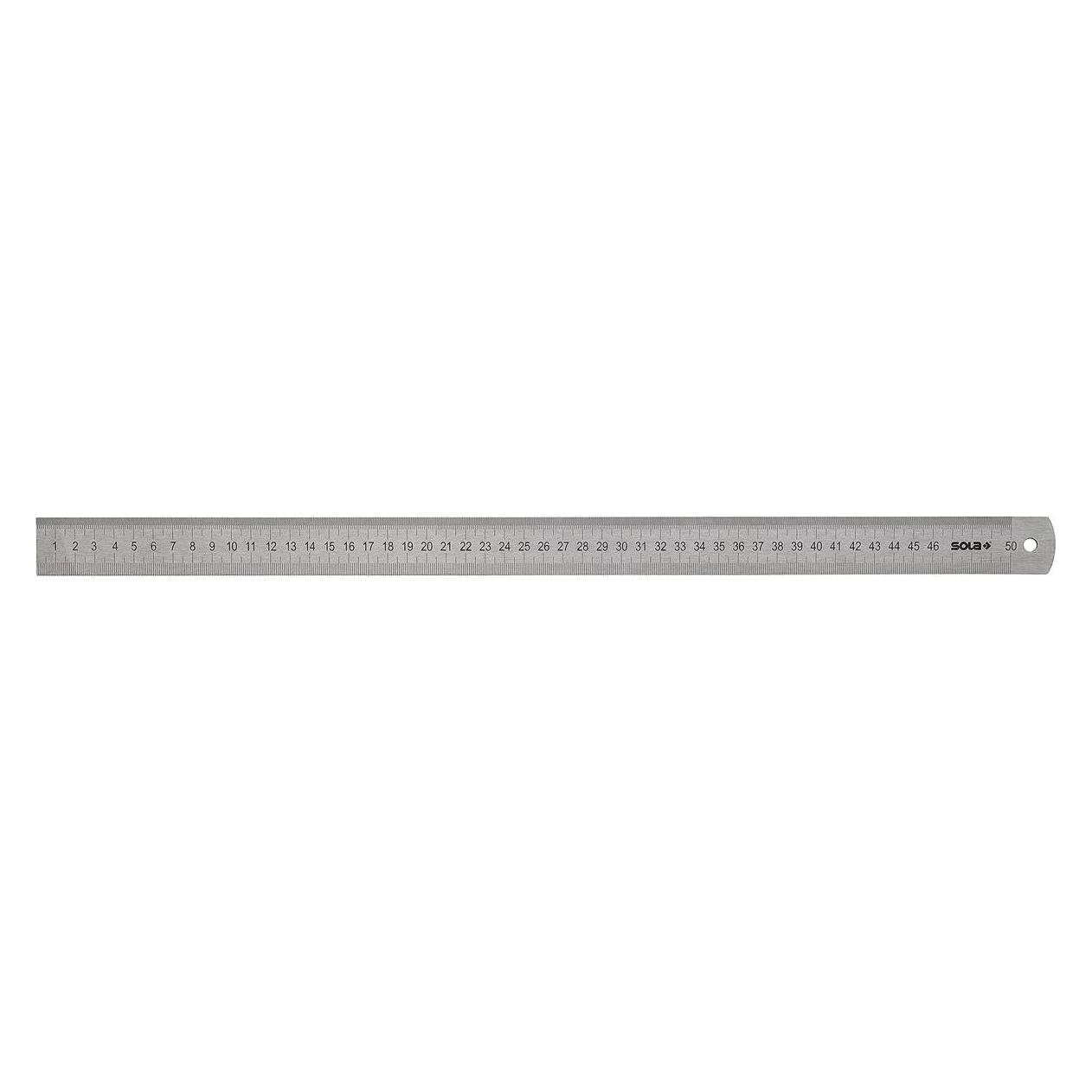 Sola Messwerkzeuge Edelstahl-Lineal LSB, halbsteif, 500 mm, grau (50 cm, Stahl) (?56104401)