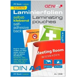 GENIE 25x Laminierfolien 80 μm transparent