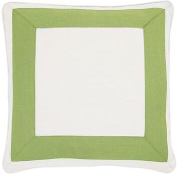"Bordered Sunbrella Outdoor Pillow - Black/White 12"" x 20"" - Ballard Designs"