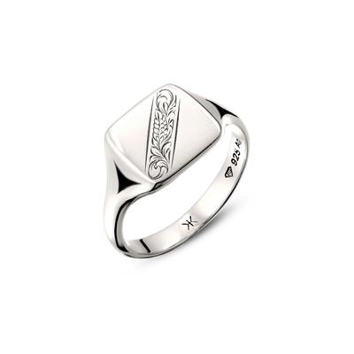 Kuzzoi "Ring Ring Silber Blume 925 Sterling Silber"