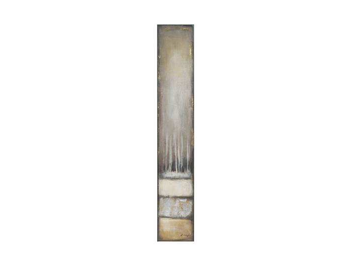 Handgemaltes Bild „Memory Slim“ 25 x 150 cm Braun, Silber, Beige Crea Collection