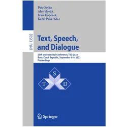 Text, Speech, and Dialogue, Fachbücher von Petr Sojka, Karel Pala, Ivan Kopecek, Ales Horák