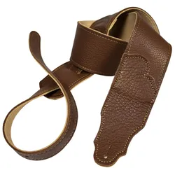 Franklin Strap Caramel Glove Leather/Gold Stiching 2,5" - Gitarrengurt