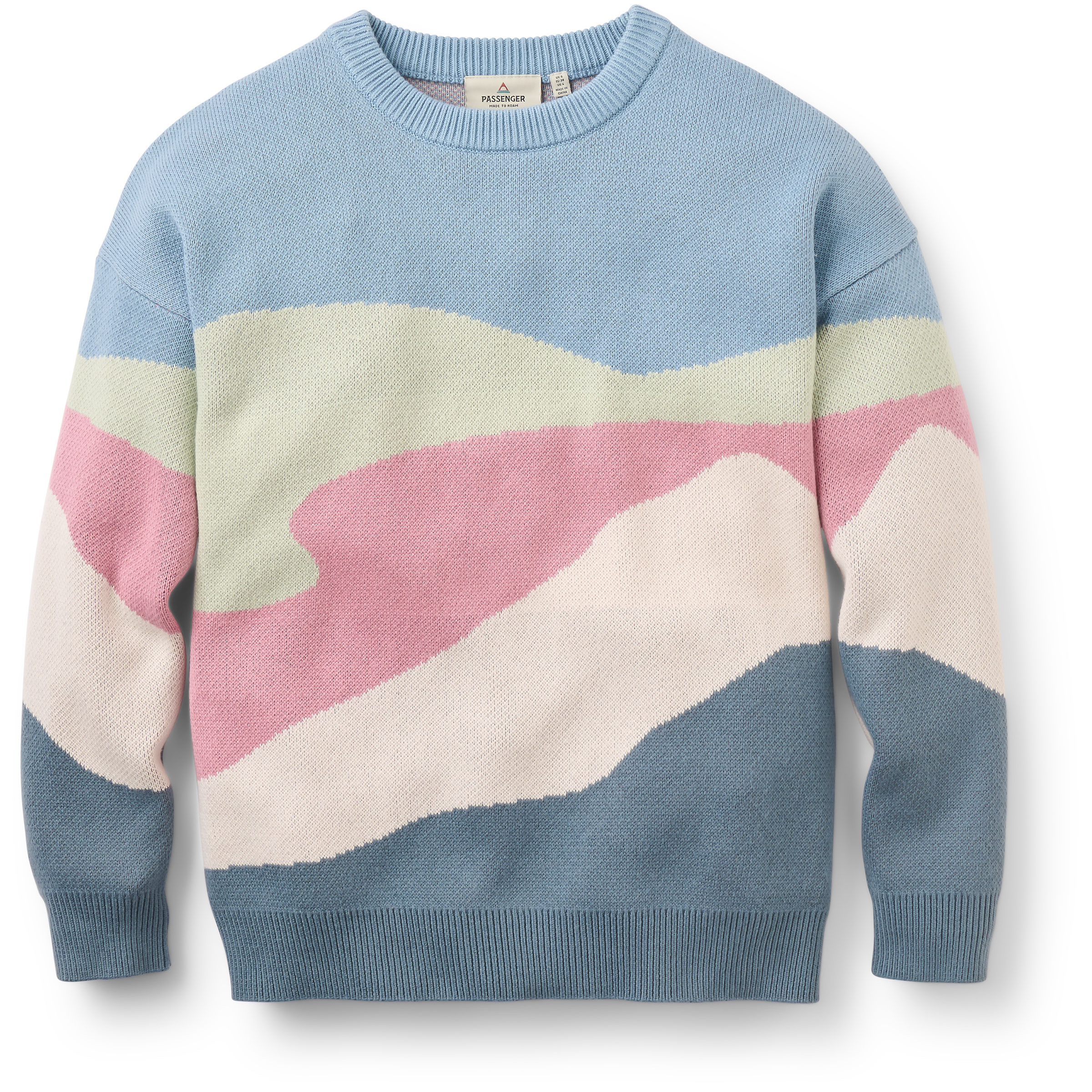 Passenger Scenic Knitted 2.0 Damen Pullover blau Größe S Lifestyle Widerstandsfähig