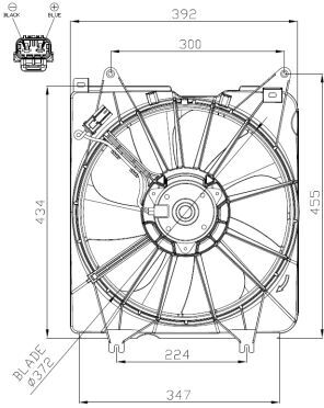 Nrf Lüfter, Motorkühlung 47935 Für Honda