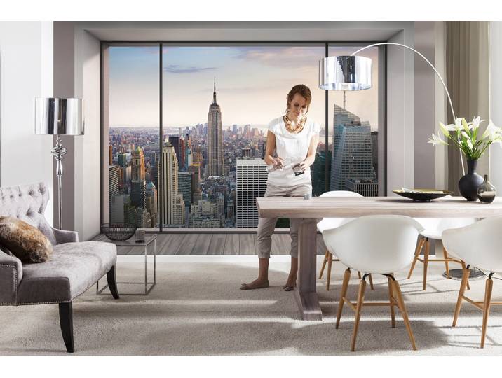 Fototapete KOMAR Papier Fototapete - Penthouse - Grösse 368 x 254 cm , bunt, B:3,68m H:254m, Papier, Tapeten, Fototapete