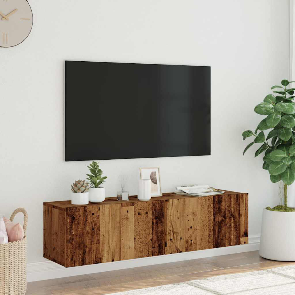 17 Stories Angeleen TV Stand Old Wood 120cm