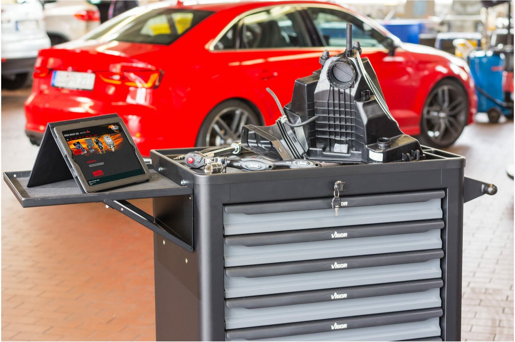 VIGOR Laptop-Tisch V6221 für VIGOR Werkstattwagen)