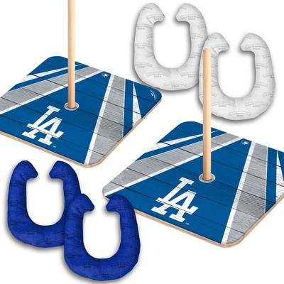 Skip's Garage Los Angeles Dodgers MLB Horseshoe Bag Toss Game