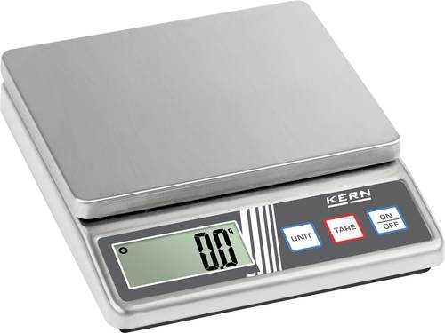 Kern Tischwaage FOB 5K1S Wägebereich (max.) 5kg Ablesbarkeit 1g batteriebetrieben Silber