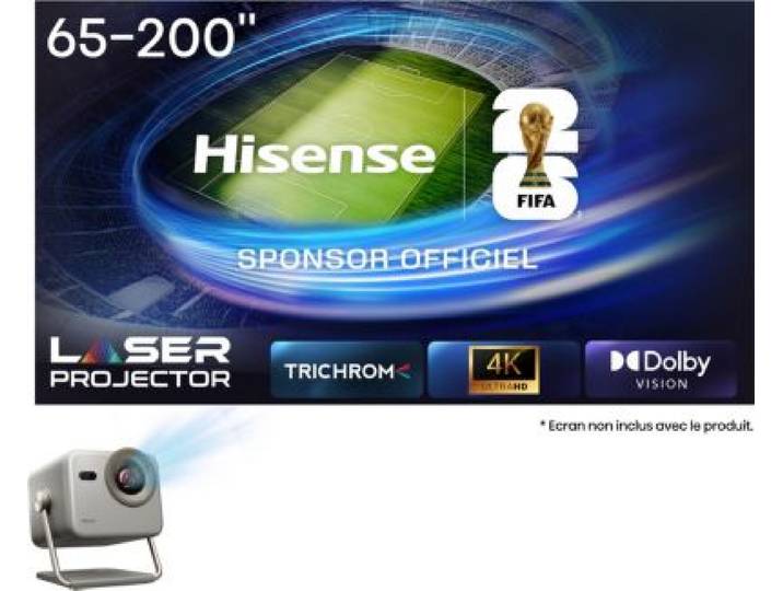 Hisense - Vidéoprojecteur Home Cinéma Laser Mini Projecteur M2 Pro