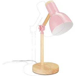Relaxdays, Tischlampe, Schreibtischlampe (E14)