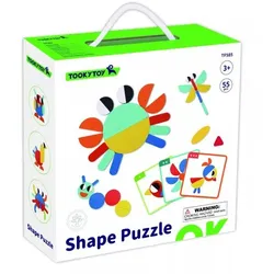 Tooky Toy: Tierpuzzle-Spiel mit Tieren – 55-teilig