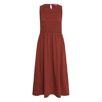 Jerseykleid CREAM "Damen Jerseykleid CRLula", Damen, Gr. XL, N-Gr, rot (brandy snifter), Obermaterial: 100% Baumwolle CO., Kleider Jerseykleid