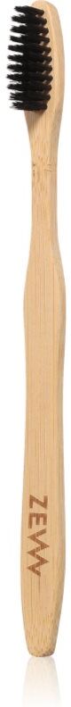Zew For Men ACCESSORIES Toothbrush bamboo 19 cm brosse à dents en bambou au charbon actif 1 pcs