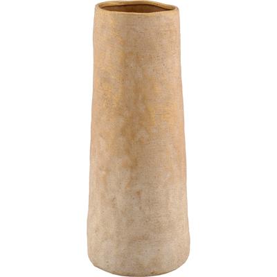 Tischvase CREATIV HOME "Vase", beige (braun), H:29cm Ø:12cm, Keramik, Vasen, mit Farbverlauf