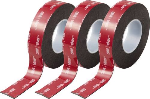 3M 5952F/193 Doppelseitiges Klebeband Schwarz (L x B) 3m x 19mm 3St.