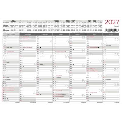 Tafelkalender A5 beidseitig 2027