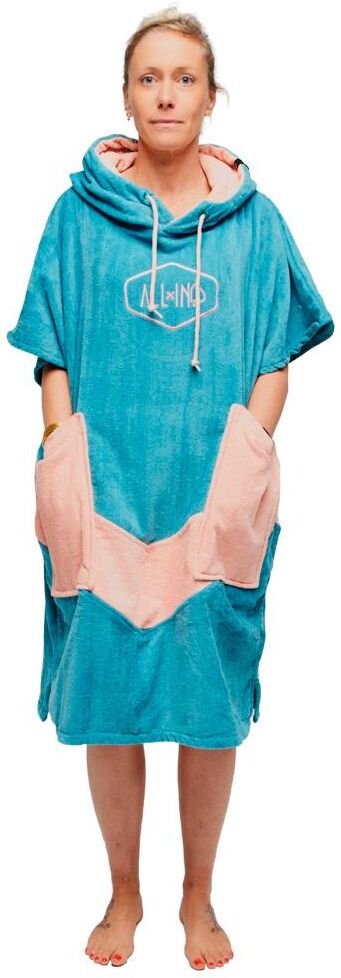 All-In  - V-Poncho Beach Crew Blue Madame - Poncho de bain