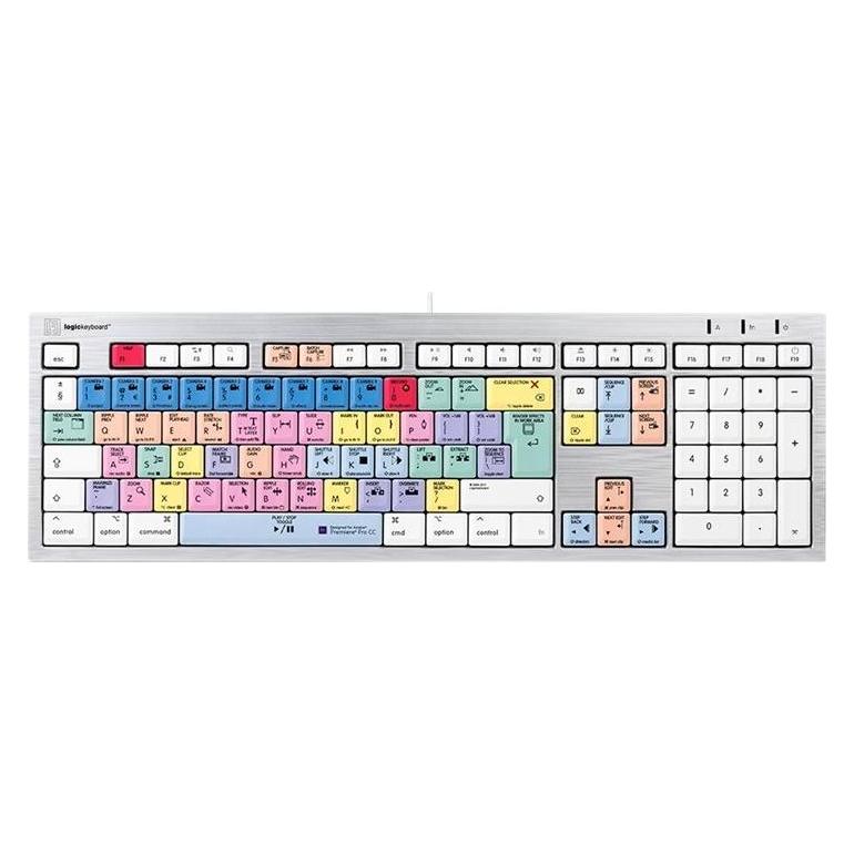 Logickeyboard LKB-PPROCC-CWMU-UK. Tastatur Formfaktor: Standard, Tastatur-Stil: Gerade, Übertragung (Eng. Int., Kabelgebunden) (LKB-PPROCC-CWMU-UK)