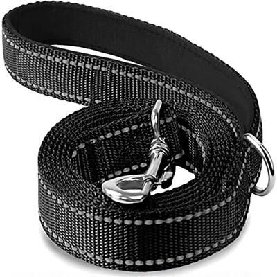 Uplifted Finds Reflective Multi Length Training & Walking Leash black 1.5 X 150 Cm