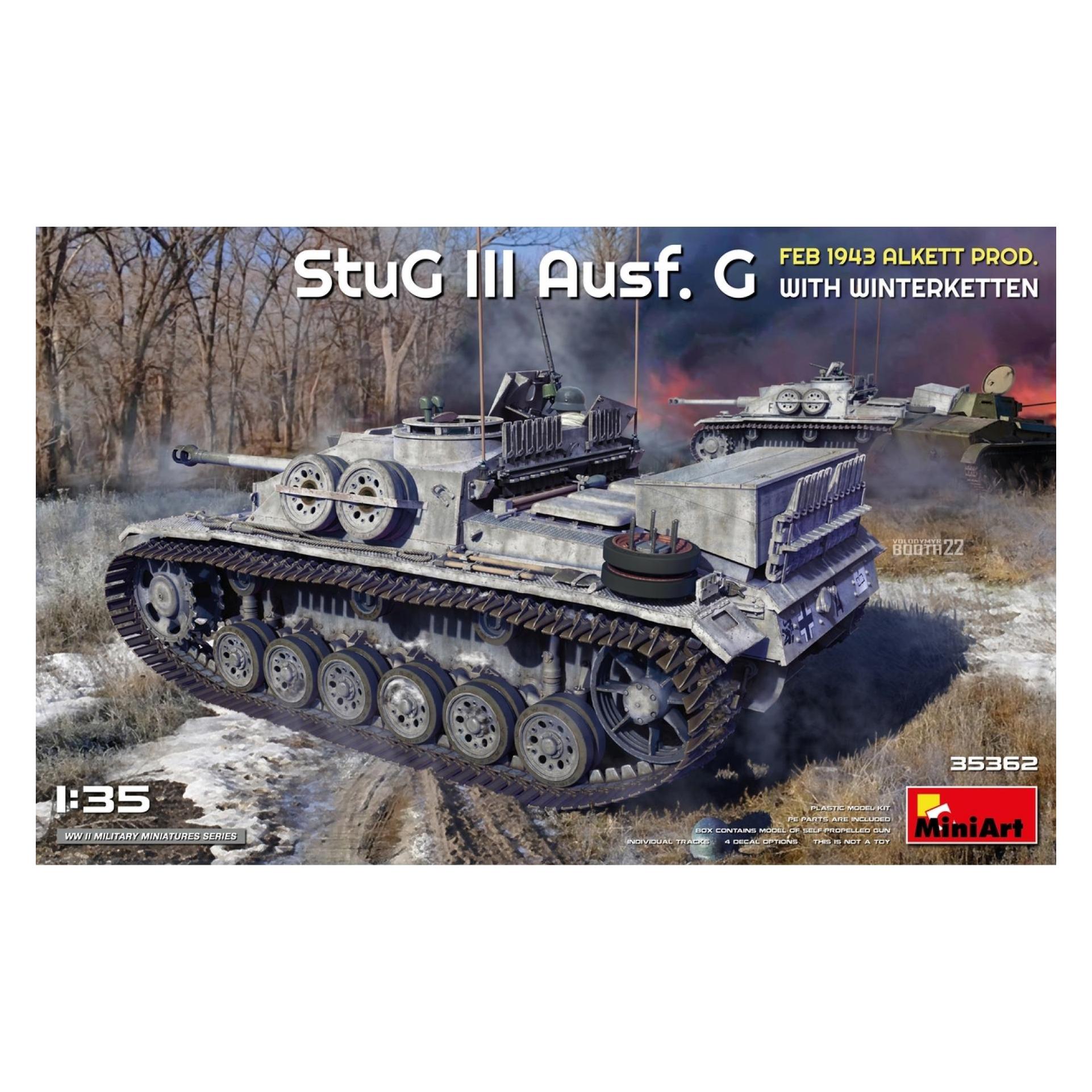 Mini art StuG III Ausf. G Feb 1943 Alkett Prod. with Winterketten (35362)