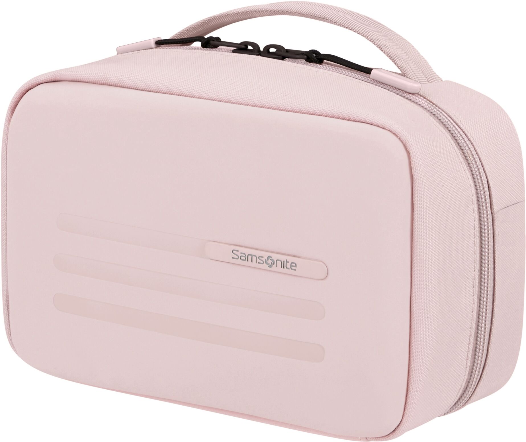 Kulturbeutel SAMSONITE "STACKD Toilet Kit, 14 cm", Damen, Gr. B/H/T: 22cm x 14cm x 9cm, rosa, Polyester, Polyurethan, Taschen Kulturbeutel, Beauty-Bag Beautybox Schminketui Kosmetikbox rosa B/H/T: 22cm x 14cm x 9cm