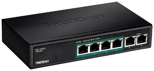 TrendNet TPE-S50 TPE-S50 Netzwerk Switch 10 / 100 MBit/s PoE-Funktion