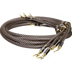 Dynavox Black Line High-End Lautsprecherkabel Paar 2m