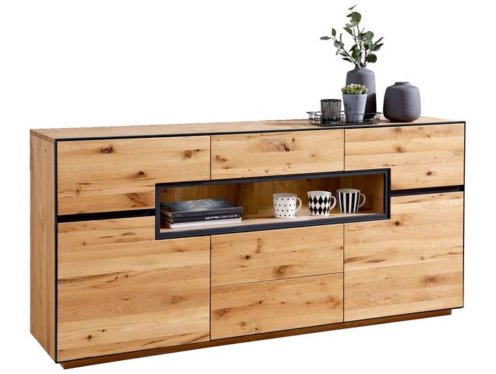 Linea Natura Sideboard KELIO, eiche, Massivholz