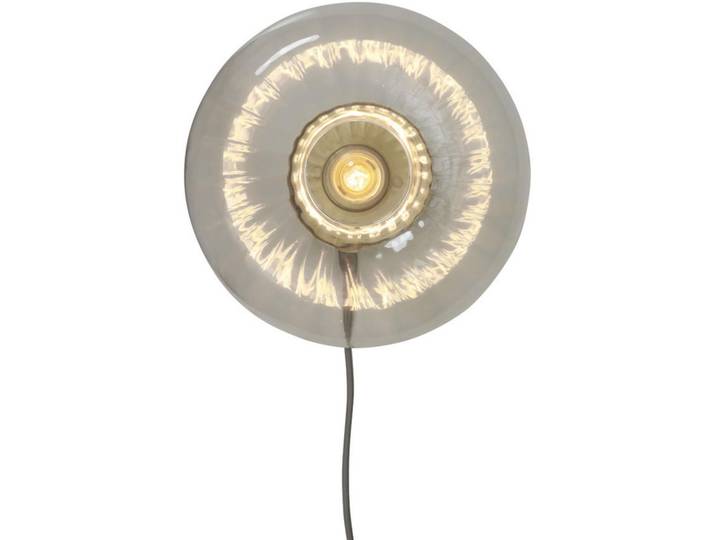 It's about Romi Wandleuchte Brussels, Goldfarben, Transparent, Metall, Glas, mit Schalter, Lampen & Leuchten, Innenbeleuchtung, Wandleuchten, Wandlampen mit Schalter