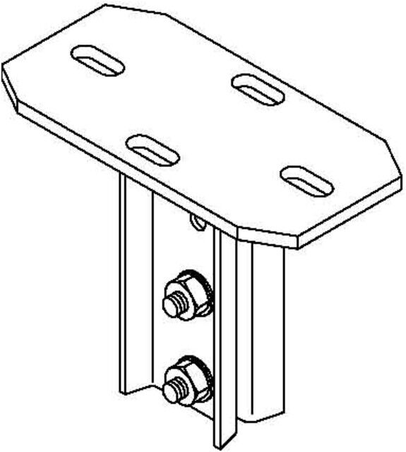 OBO Bettermann Plaque de fixation Vertr pour IS 8-Stiel KI 8 FTK LGR (6479557)