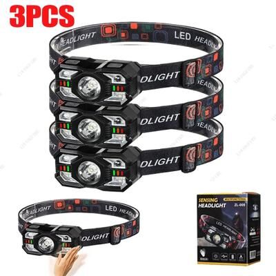 Uplifted Finds High Intensity Outdoor COB LED Rechargeable Headlamp b 3 Pcs